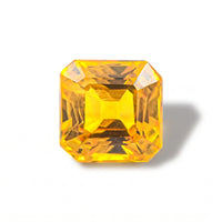 Asscher Cut AAAA Yellow Sapphire (Sqr 6 mm) 1.20 ctw
