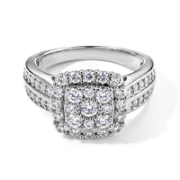 EverTrue Simulated Diamond Ring in Platinum Bond (Size 10.0)