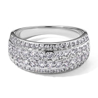 EverTrue Simulated Diamond Ring Platinum Plating (Size 10.