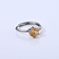 Citrine 1.00 ctw Ring in Goldtone (Adjustable)