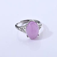 Kunzite 2.00 ctw Ring in Silvertone (Adjustable)