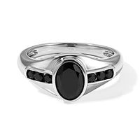 EverTrue Thai Black Spinel 1.75 ctw Ring in Stainless Steel (Size 10.0)