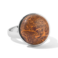 EverTrue Script Stone 18.10 ctw Solitaire Ring in Stainless Steel (Size 6.0)