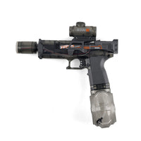 Black Electric Fire Water Gun with Light (Included 3.7V 500mAh Li-on Battery)
