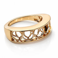 14K Yellow Gold 5 Stone Ring, Gold Wt. 9.5 g