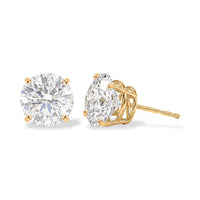 14K Yellow Gold Luxuriant Lab Grown Diamond (E-VS2) Stud Earrings 5.00 ctw