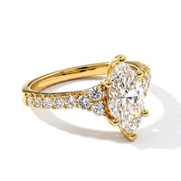 -14K Yellow Gold   Lab Grown Diamond  Ring ,  Gold Wt. 3.53 g 2.00 ctw