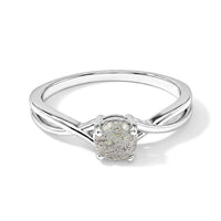 Labradorite Solitaire Ring in Sterling Silver (Size 7.0) 0.55 ctw