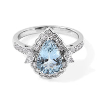 Certified & Appraised Luxoro 10K White Gold AAA Santa Maria Aquamarine, Diamond (I2) (0.65cts) Ring (Size 6.0) 2.35 ctw