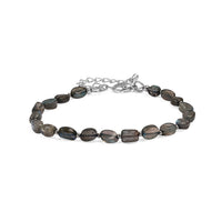 EverTrue Malagasy Labradorite Bracelet in Stainless Steel (7.25 In) 23.00 ctw