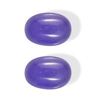 Purple Jade Set of 2 (Ovl 7x5 mm) 1.74 ctw