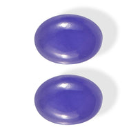 Purple Jade Set of 2 (Ovl 7x5 mm) 1.89 ctw