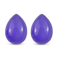 Purple Jade Set of 2 (Pear 7x5 mm) 1.47 ctw