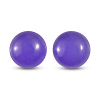 AA Purple Jade Set of 2 (Rnd 6 mm) 1.67 ctw