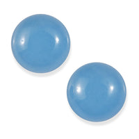 Light Blue Color Jade Set of 2 (Rnd 6 mm) 2.04 ctw