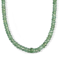 D''Joy AAA Green Kyanite 100.00 ctw Necklace in Rhodium Over Sterling Silver 18 Inches