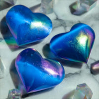 Dark Blue Aura Selenite Heart 580ctw (Ships in 8-10 Business Days)