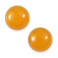 Yellow Jade Set of 2 (Rnd 10 mm) 9.65 ctw