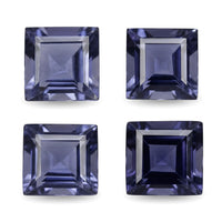 Iolite Set of 4 (Sqr 5 mm) 2.03 ctw