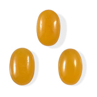 Yellow Jade Set of 3 (Ovl 6x4 mm) 1.47 ctw