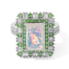 Ethiopian Welo Opal & Tsavorite Garnet