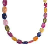 Premium Multi Sapphire Necklace (Adjustable) 63.75 ctw