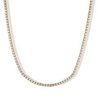 Austrian Crystal Necklace (21.50-23.50) in 18K YG Plated