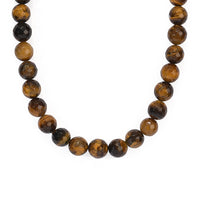 Tigers Eye Beaded Necklace (15 Inches) 275.40 ctw
