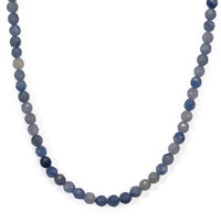Blue Aventurine Beaded Necklace (15 Inches) 48.25 ctw