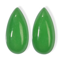 AA Green Jade Set of 2 (Pear 12x6 mm) 4.83 ctw