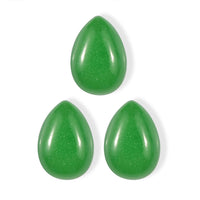 Green Jade Set of 3 (Pear 7x5 mm) 2.65 ctw