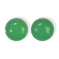 Green Jade Set of 2 (Rnd 5 mm) 1.20 ctw