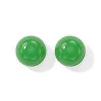 Green Jade Set of 2 (Rnd 7 mm) 2.21 ctw