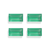 Green Onyx Set of 4 (Bgt 8x4 mm) 3.55 ctw