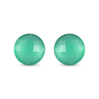 Green Onyx Set of 2 (Rnd 8 mm) 2.79 ctw