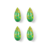 AA Green Turquoise Set of 4 (Pear 8x4 mm) 2.65 ctw