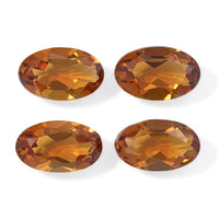 Santa Ana Madeira Citrine Set of 4 (Ovl 5x3 mm) 0.83 ctw