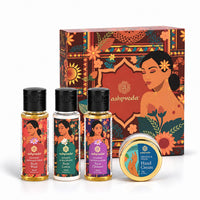 Ashpveda Heritage Jasmine & Mulberry Body Lotion / Mandarin & Neem Hand Cream / Kashmiri Saffron & Neem Body Wash / Kashmiri Saffron & Neem Face Wash 30 ml / 1.01 oz