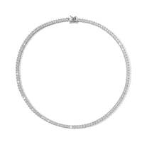 D''Joy Rachel Roy Moissanite Necklace (18 Inches) in Rhodium Over Sterling Silver 19.20 ctw