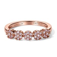 D''Joy Natural Pink Diamond I3 0.35 ctw Ring in 18K Vermeil Rose Gold Over Sterling Silver (Size 7.0)
