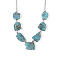 D''Joy Royal Hubei Turquoise 108.60 ctw Necklace in Sterling Silver 18 Inches
