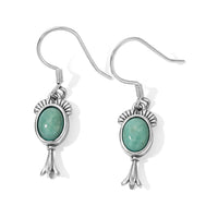 D''Joy Artisan Crafted Premium Tahoe Nevada Turquoise 2.80 ctw Earrings in Sterling Silver