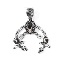 D''Joy Artisan Crafted White Buffalo 2.20 ctw Pendant without Chain in Sterling Silver
