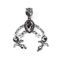 D''Joy Artisan Crafted White Buffalo 2.20 ctw Pendant without Chain in Sterling Silver
