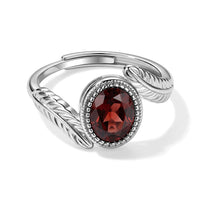 Mozambique Garnet 5.00 ctw Ring (Adjustable) inSilvertone