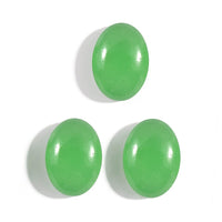 Green Jade Set of 3 (Ovl 7x5 mm) 2.55 ctw