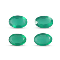 AA Green Onyx Set of 4 (Ovl 6x4 mm) 1.60 ctw