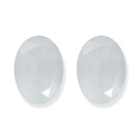 Milky Aquamarine Set of 2 (Ovl 7x5 mm) 1.25 ctw