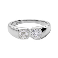 Luxuriant Asscher Cut Lab Grown Diamond (E-F, VS) Ring in 18K Vermeil YG Over Sterling Silver (Size 10.0) 1.00 ctw