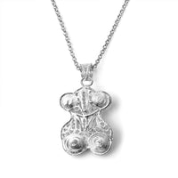 Filigree Turtle Pendant Without Chain in Sterling Silver 3.15 Grams